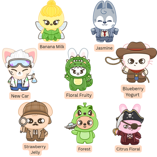 Stray Kids Kpop Themed Eco-Friendly Car Air Fresheners with up to (but not guaranteed) 2+ Week Scents SKZ