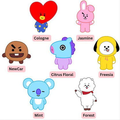 Bangtan Themed Kpop Theme Eco-Friendly Car Air Fresheners with up to (but not guaranteed) 2+ Week Scents