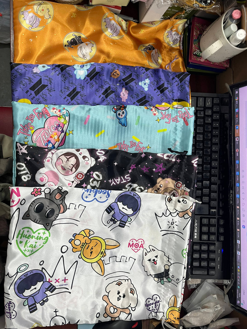 Defective Bonnet and Sheet Sets - Kpop Themed
