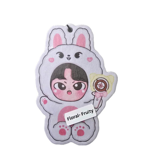 Stray Kids Kpop Theme Eco-Friendly Car Air Fresheners with upto 2+ Week Scents Reusable Absorbent Paper for Cars and Living Areas
