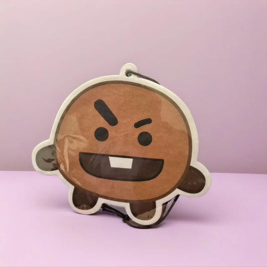BTS - Bt21 Kpop Theme Eco-Friendly Car Air Fresheners with upto 2+ Week Scents Reusable Absorbent Paper for Cars and Living Areas