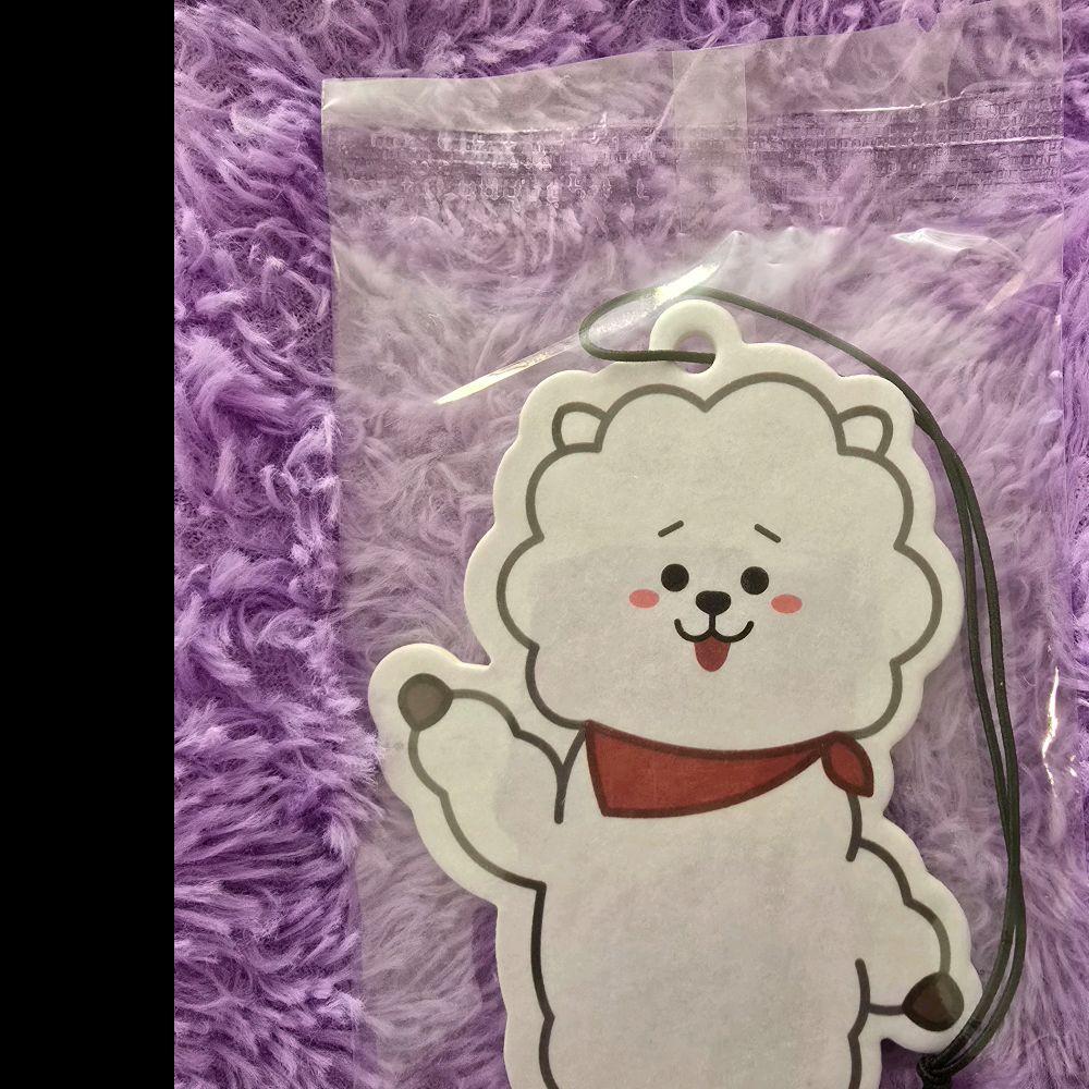 BTS - Bt21 Kpop Theme Eco-Friendly Car Air Fresheners with upto 2+ Week Scents Reusable Absorbent Paper for Cars and Living Areas