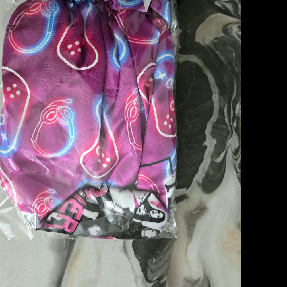 Gameover/Purple/Eyekon Bonnet - Reversible Satin Double-Layer Hair Protection Bonnet for All Hair Types Silky-Soft & Moisture Retention