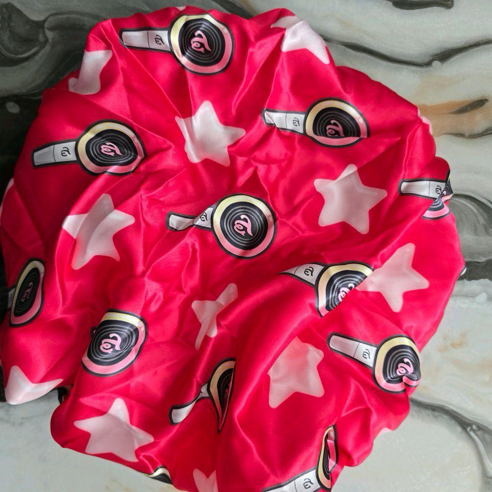 Lightstick Once Bonnet Reversible Satin Hair Protection Cap for All Hair Types Silky Soft Double Layer Satin Reduce Frizz and Breakage