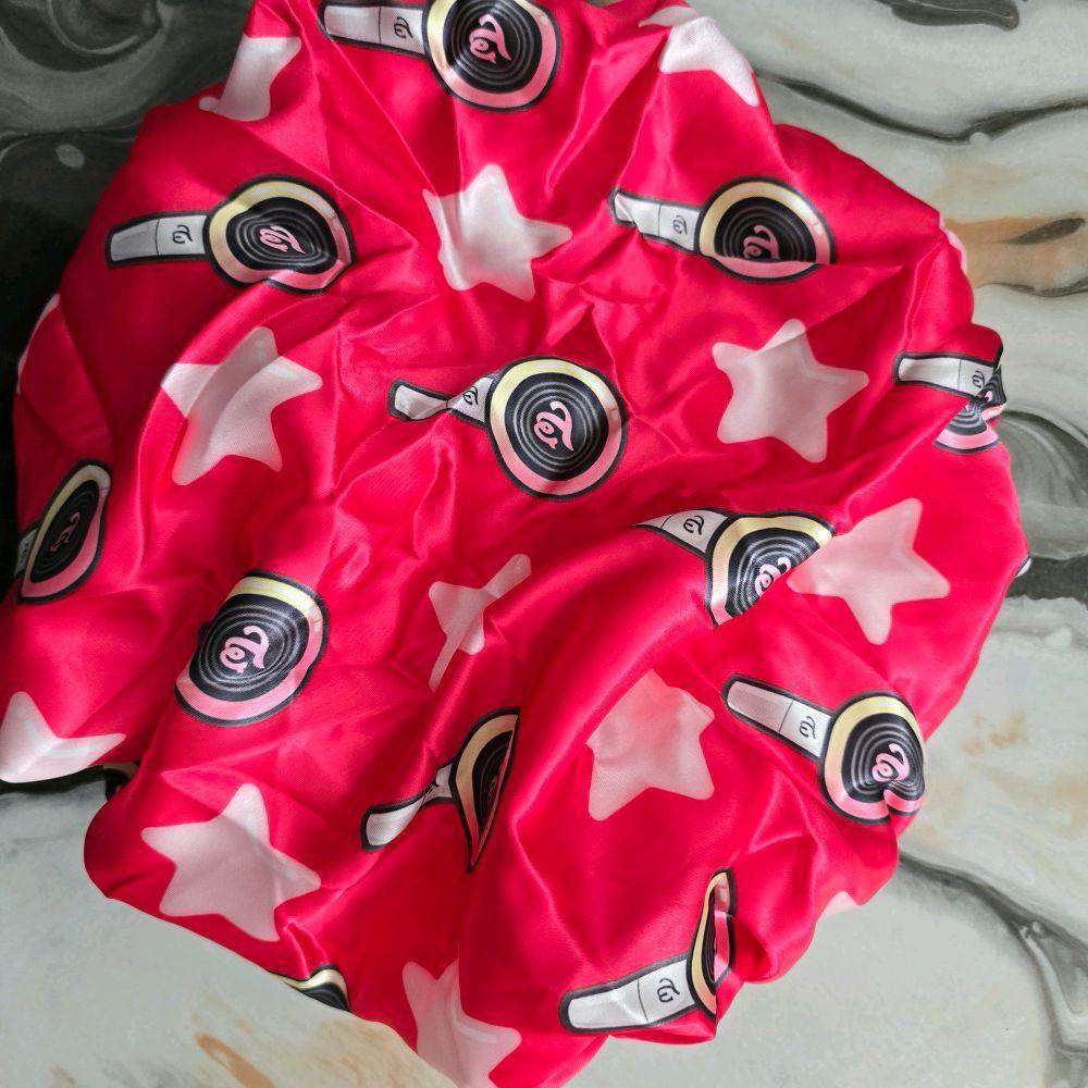 Lightstick Once Bonnet Reversible Satin Hair Protection Cap for All Hair Types Silky Soft Double Layer Satin Reduce Frizz and Breakage