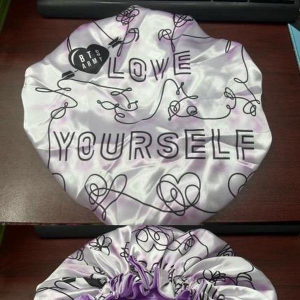 Boy Group Themed Double Lined Satin Bonnets for Hair Protection Reversible Silky Soft 100% Polyester Nighttime Wear Gift Shower Pink Daughter