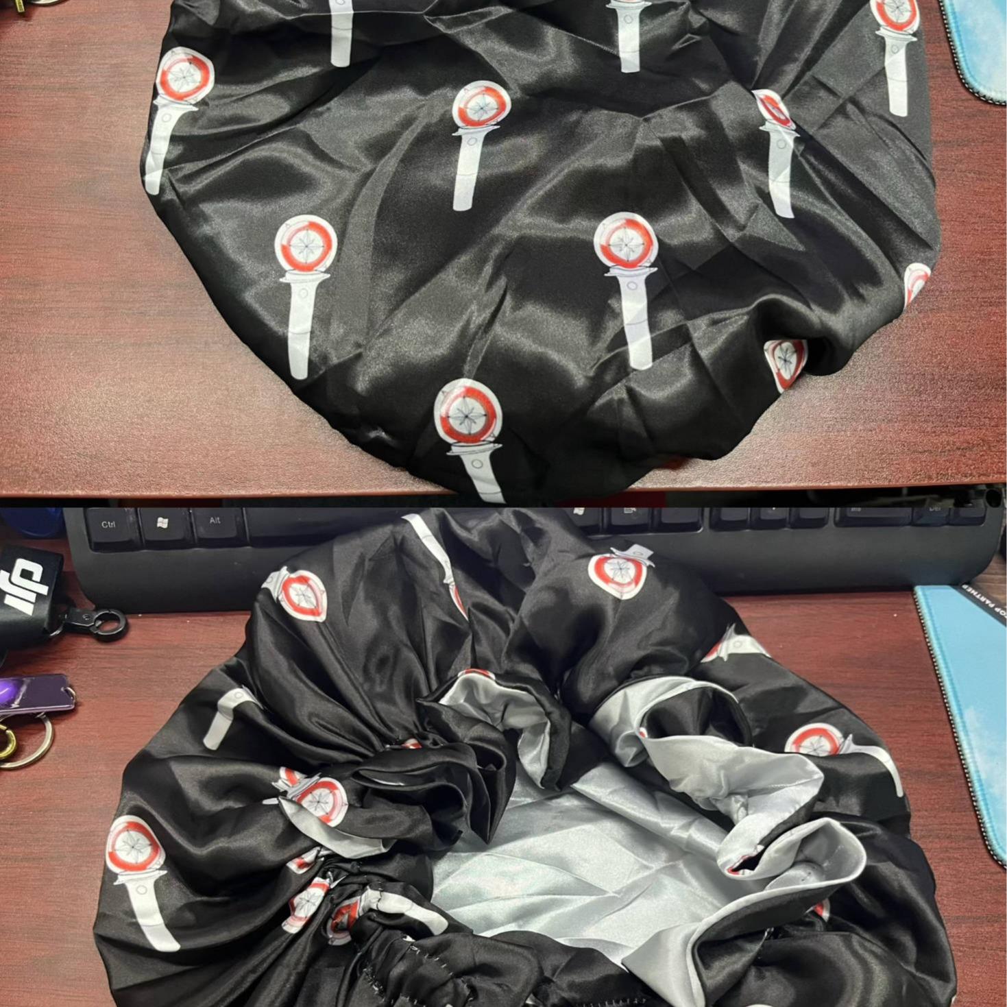 Boy Group Themed Double Lined Satin Bonnets for Hair Protection Reversible Silky Soft 100% Polyester Nighttime Wear Gift Shower Pink Daughter