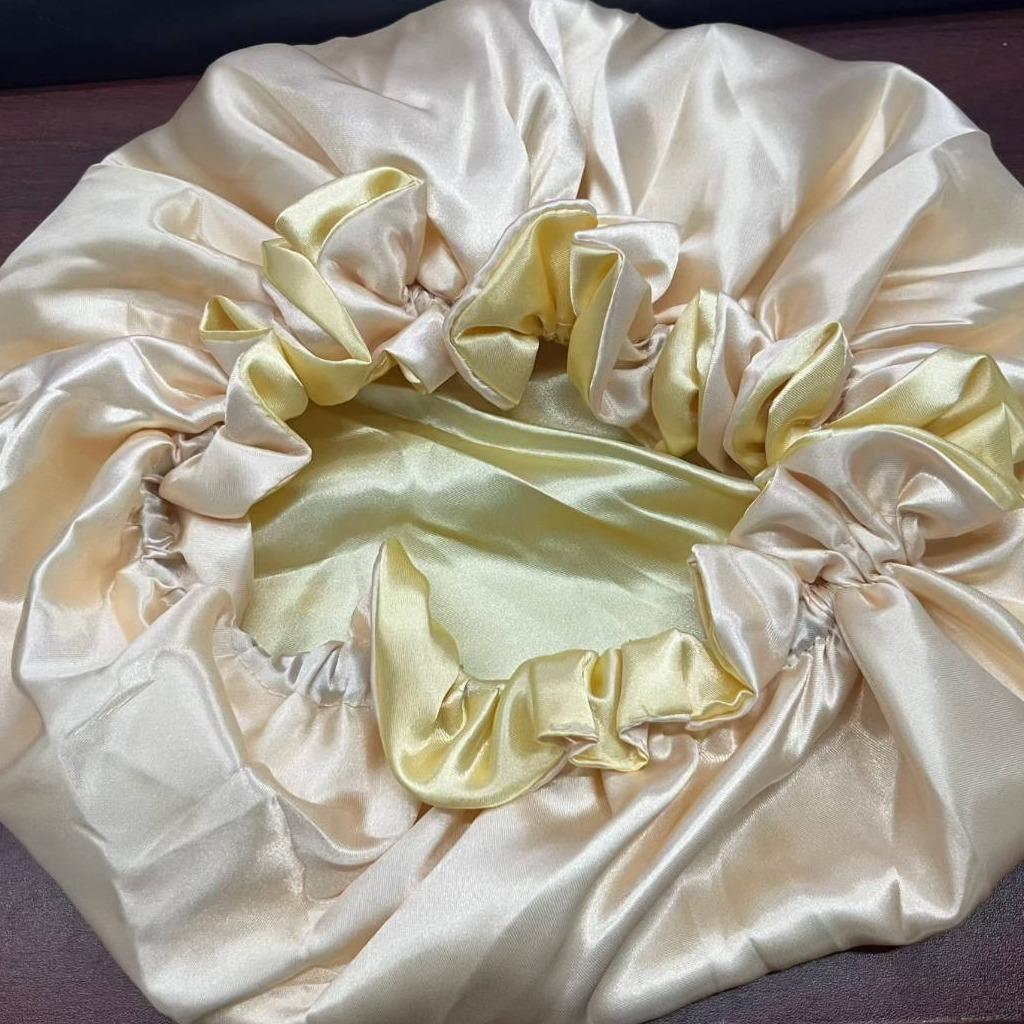 Boy Group Themed Double Lined Satin Bonnets for Hair Protection Revers ...