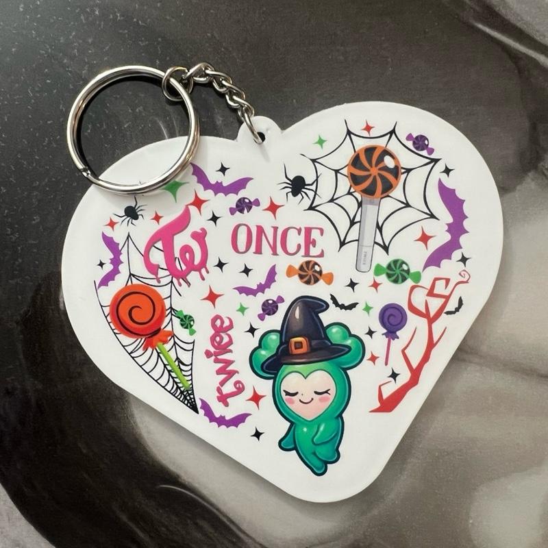 Kpop - OVERSIZED Kpop Themed Bag Charms Key Chains Adorable Halloween Designs for Once