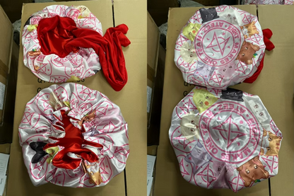 Ateez Themed Bonnets, Double Lined Satin