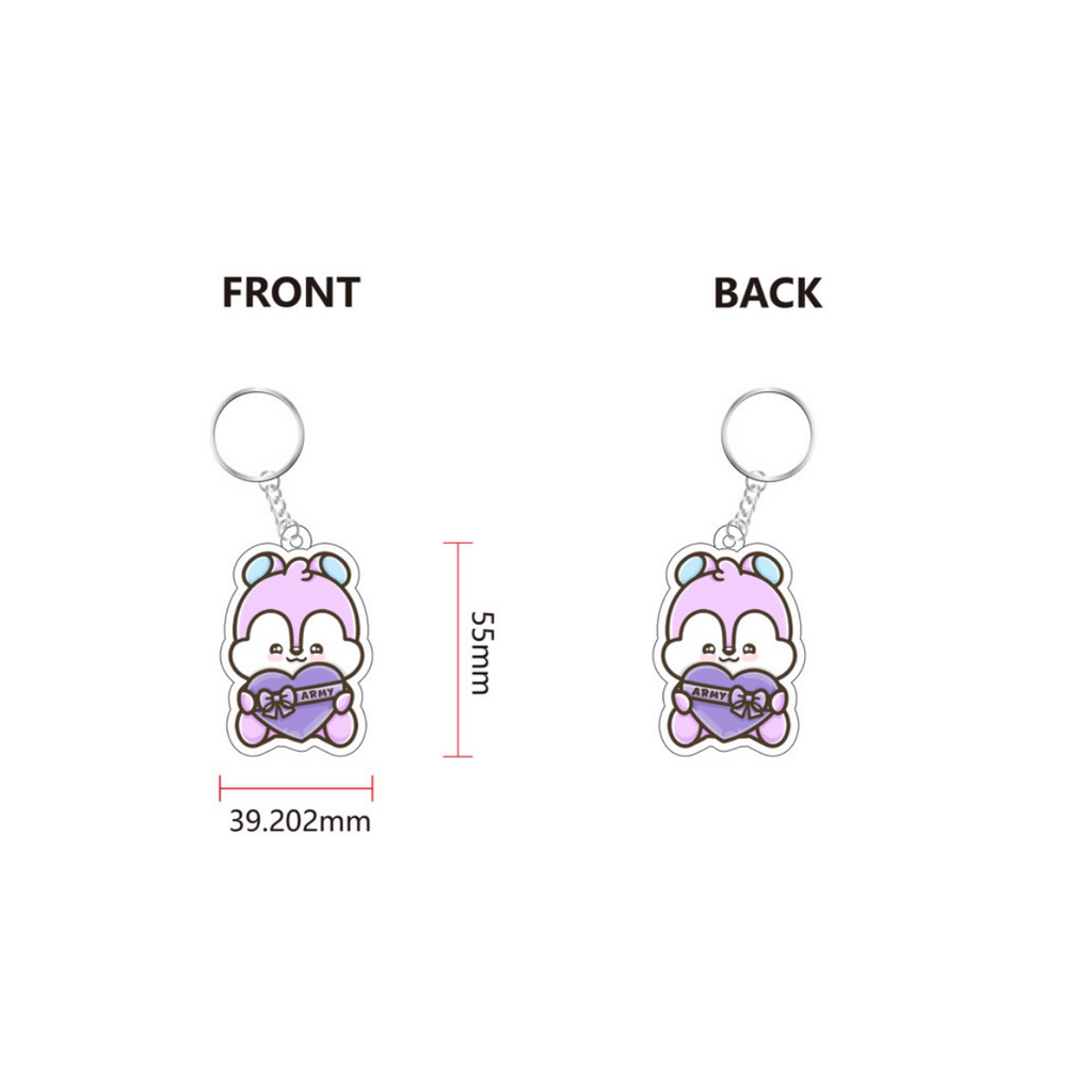 BTS - BT21 Themed Keychains and Bag Charms