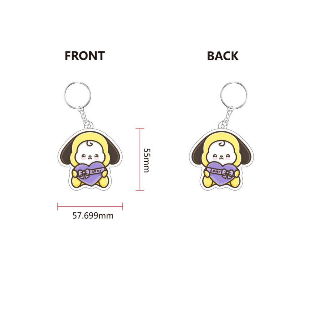 BTS - BT21 Themed Keychains and Bag Charms