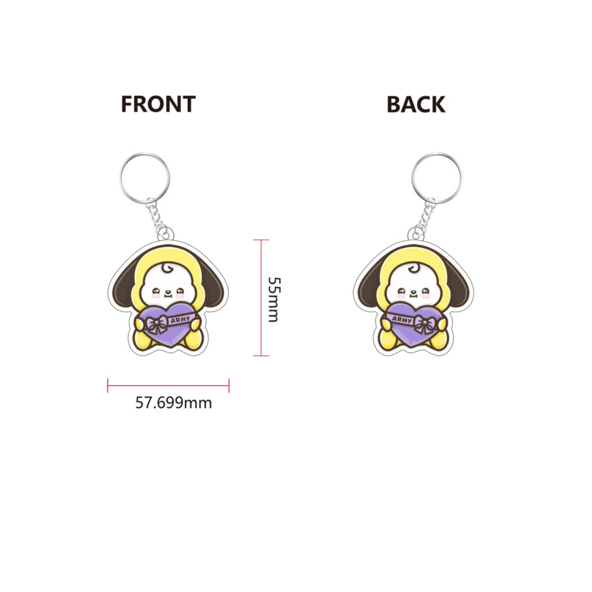 BTS - BT21 Themed Keychains and Bag Charms