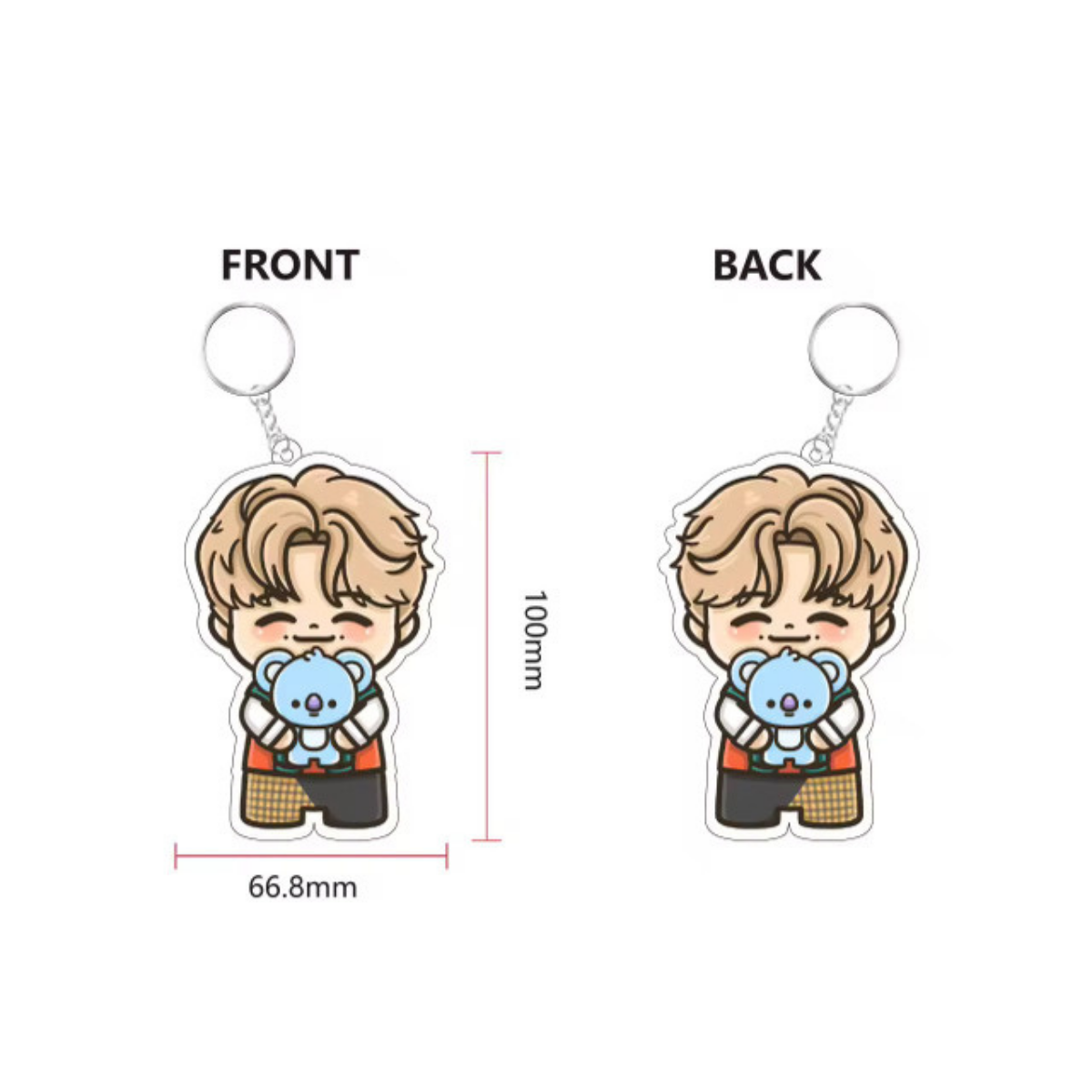 BTS - BT21 Themed Keychains and Bag Charms