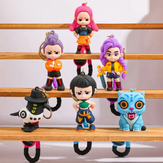 Kpop Girl Hunter 3D Design Keychains