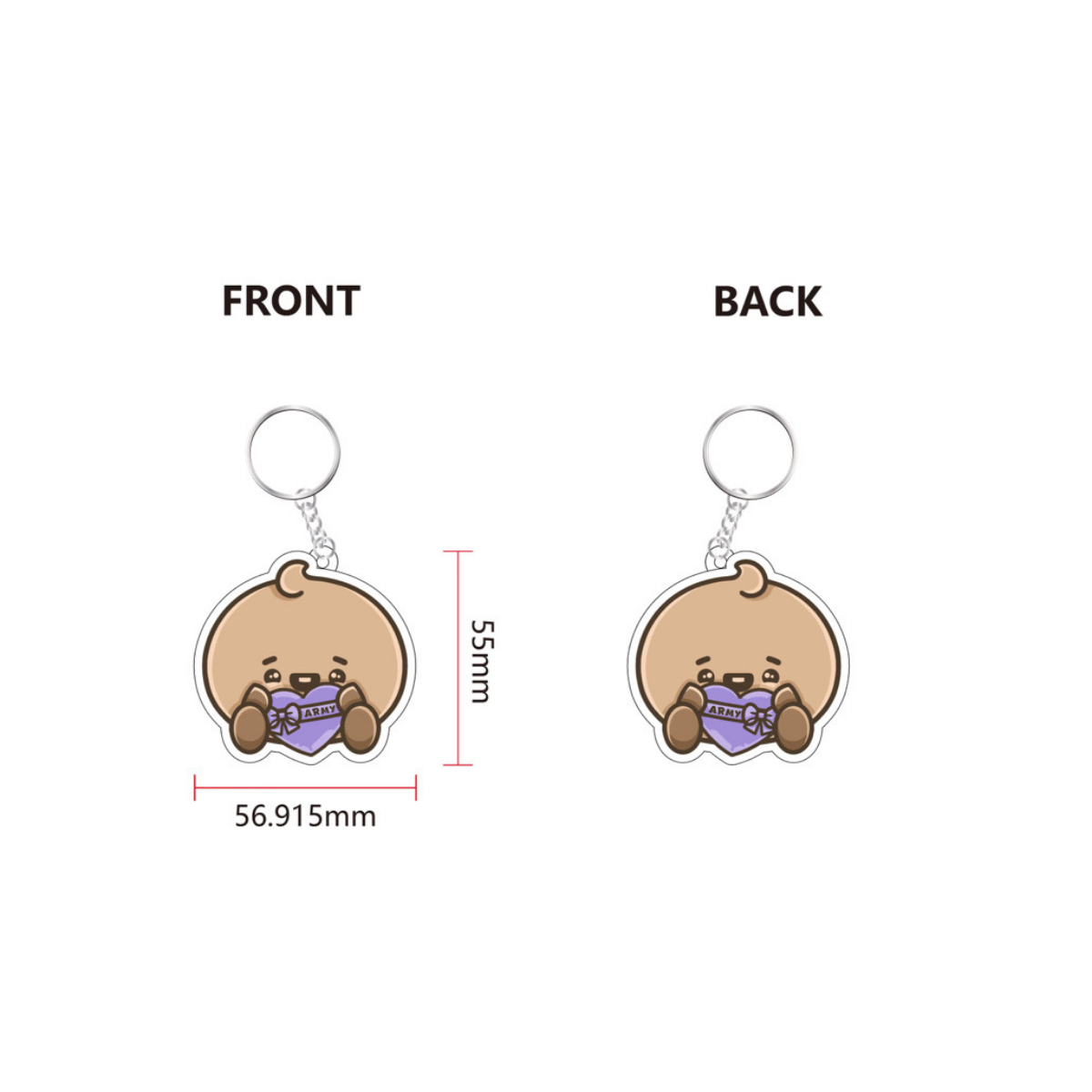BTS - BT21 Themed Keychains and Bag Charms