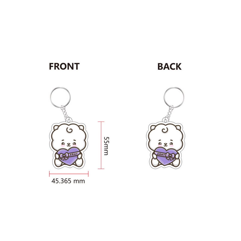 BTS - BT21 Themed Keychains and Bag Charms