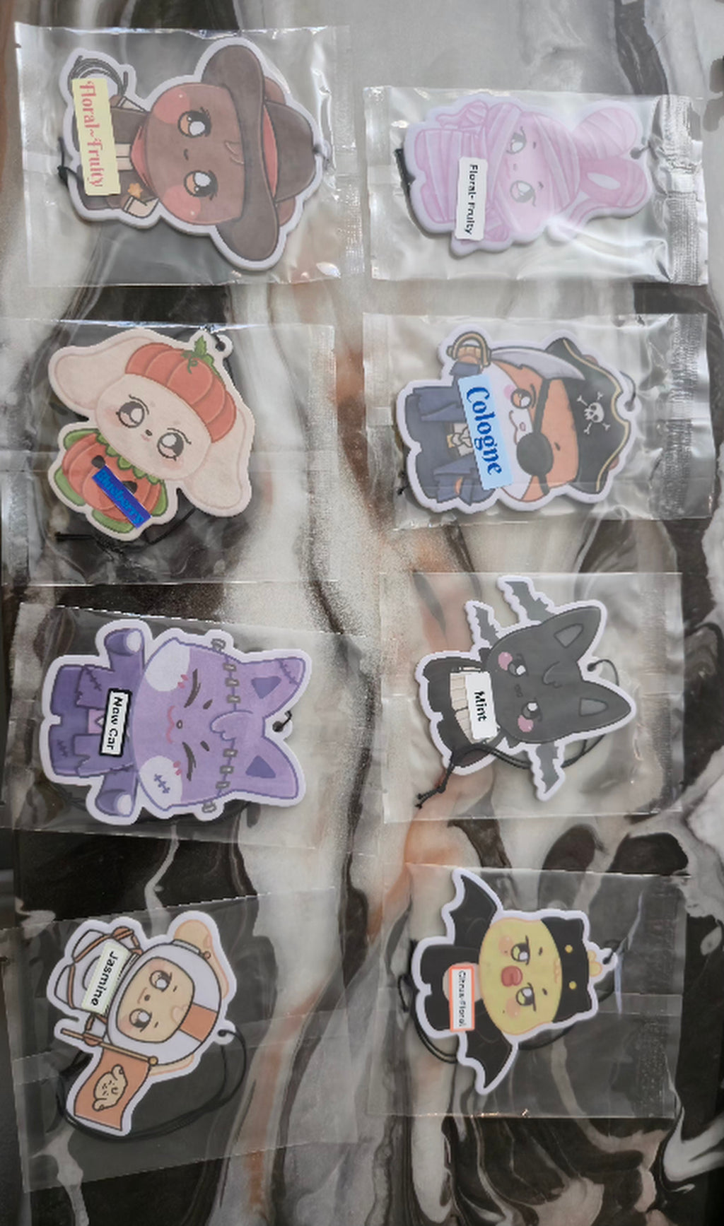 Kpop Theme Eco-Friendly Car Air Fresheners with upto 2+ Week Scents Reusable Absorbent Paper for Cars and Living Areas