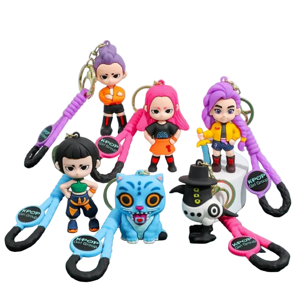 Kpop Girl Hunter 3D Design Keychains