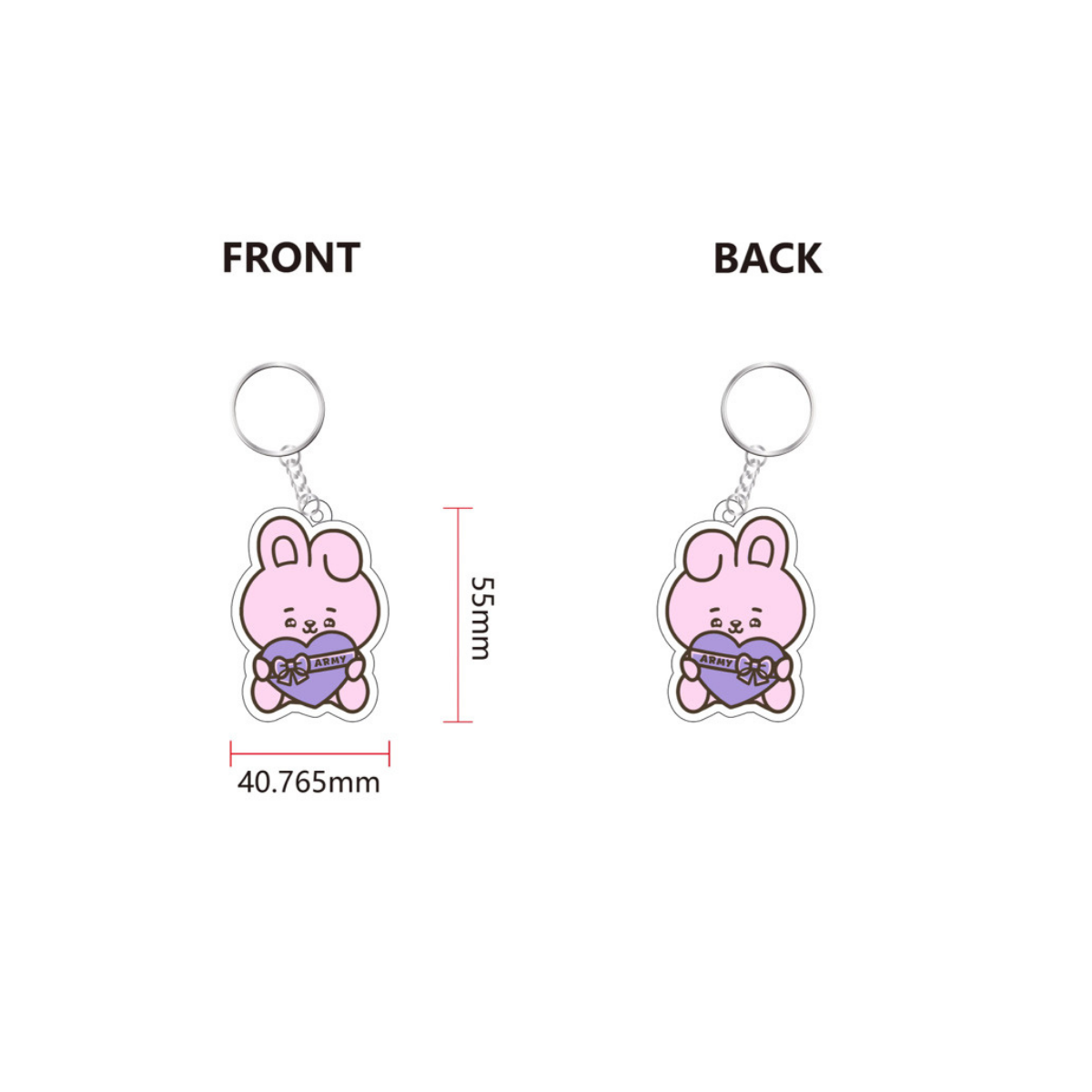 BTS - BT21 Themed Keychains and Bag Charms