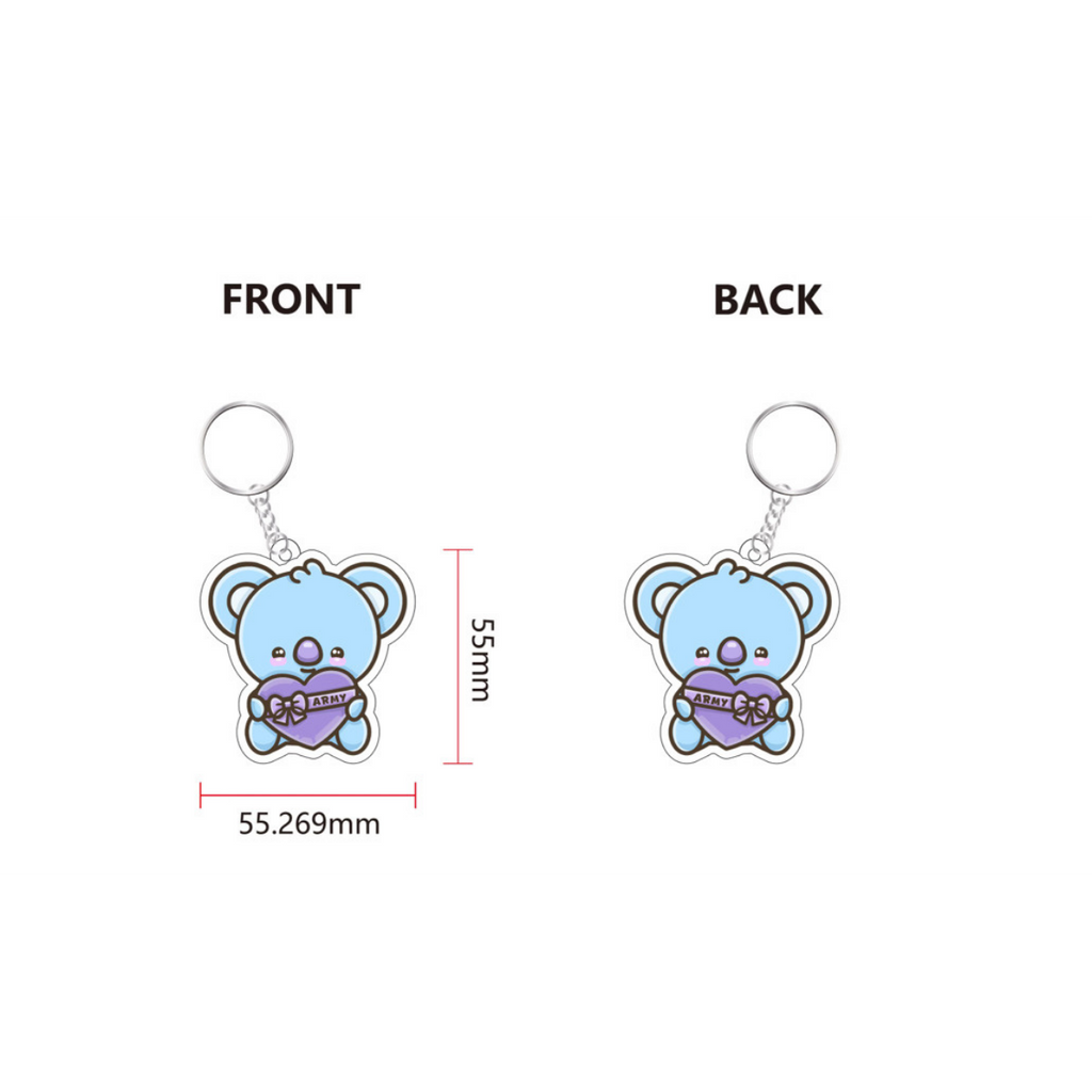 BTS - BT21 Themed Keychains and Bag Charms
